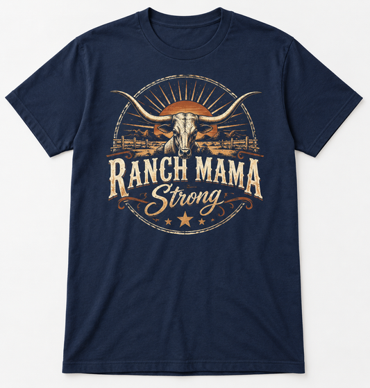 Ranch Mama Strong tee mockup