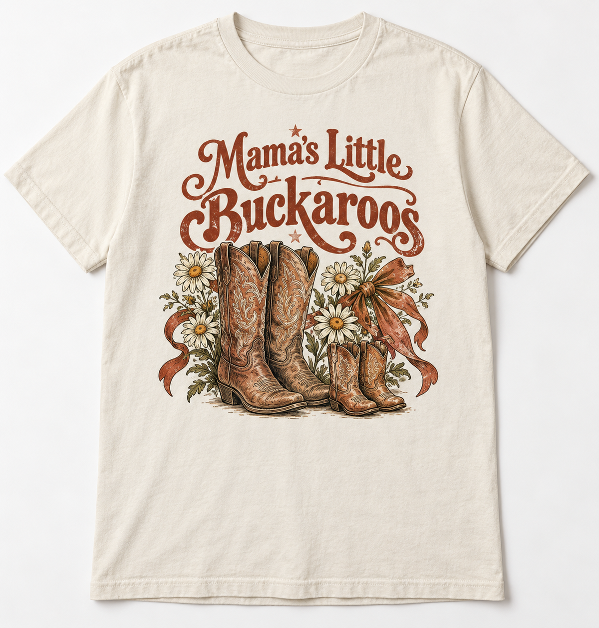 Mama's Little Buckaroos tee mockup