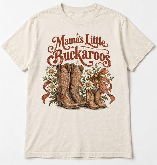 Mama's Little Buckaroos tee mockup